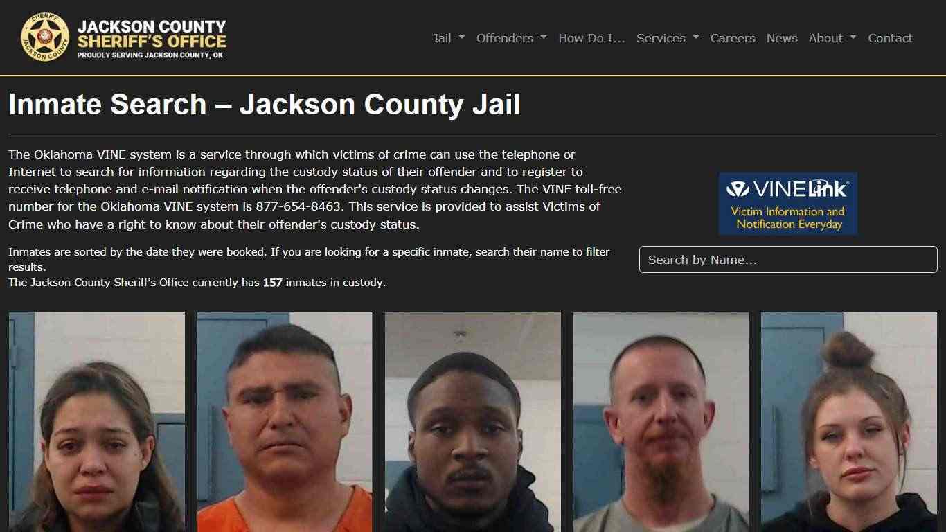 Inmate Search | Jackson County Sheriff's Office